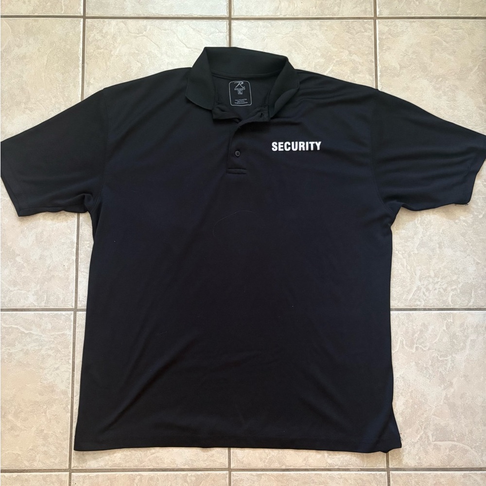 Black Security Polo Shirt